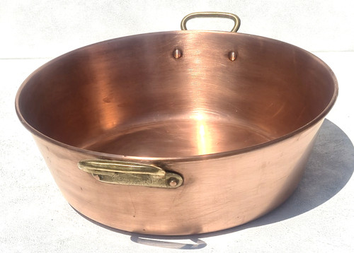 Vintage 6inc french copper - vintage, 14.6inc