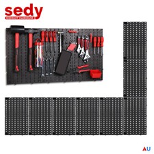 Pegboard Panel Hooks Kit 8 Panels 81 Hangers Wall Mounted Tool Storage Organize