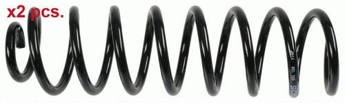 Pcs rear coil springs - x2,