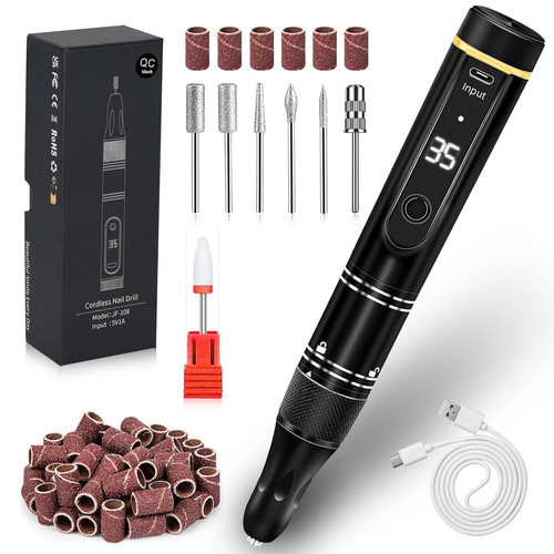 Nail drill cordless - cordless, 35000rpm