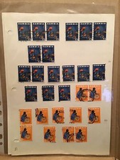 Zambia  stamps on album page