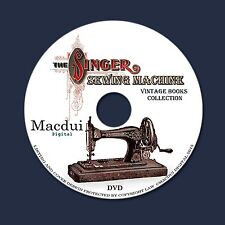 The Singer Sewing Machine – 18 Vintage E-books PDF on 1 DVD Textiles Tailor Sew