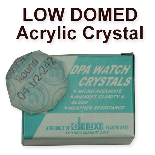 Low dome watch crystals - low,