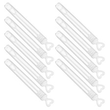 48 Pcs Plastic Wedding Bubble Wands Heart Shape Party Table Favors