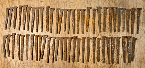 Antique iron nails - antique,