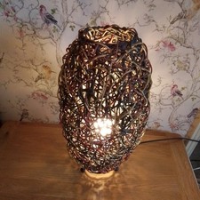 Vintage Twisted Wood Rattan