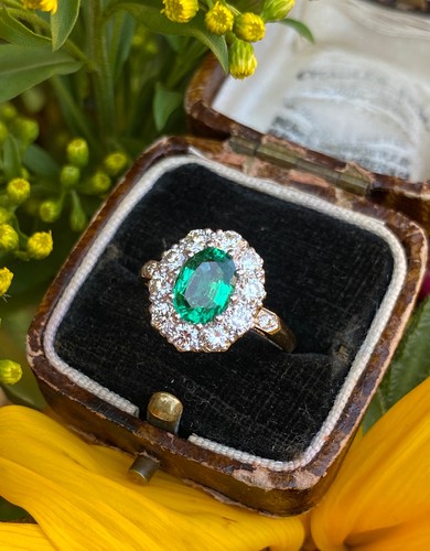Victorian emerald and diamond - victorian,