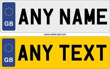 EURO GB NUMBER PLATE FOR MOBILITY SCOOTER - REAL NOT CHEAP STICKER 