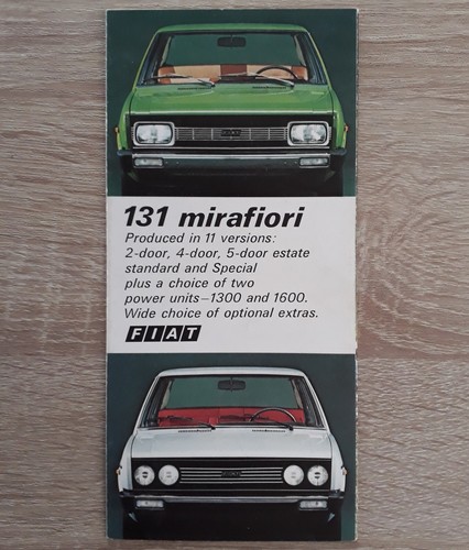Fiat 131 mirafiori range - fiat,