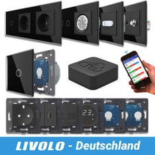 LIVOLO WiFi touch wireless light switch socket dimmer switch black