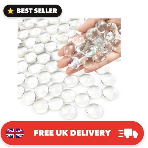 100 pcs clear glass beads - clear, for