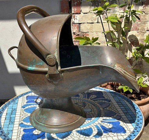 Antique coal scuttle large - antique,