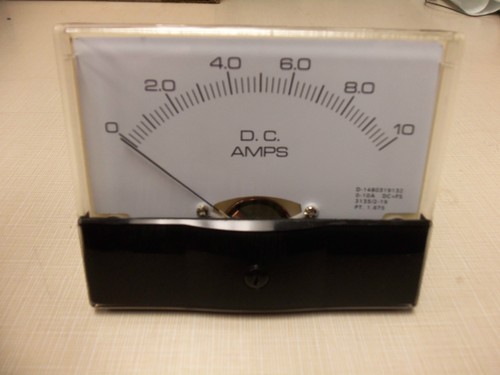 Panel meter 10 amp 4 - 0, 4"