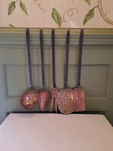 Vintage french copper utensil - vintage,