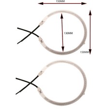 2 Bulb Element Heating Lamps
