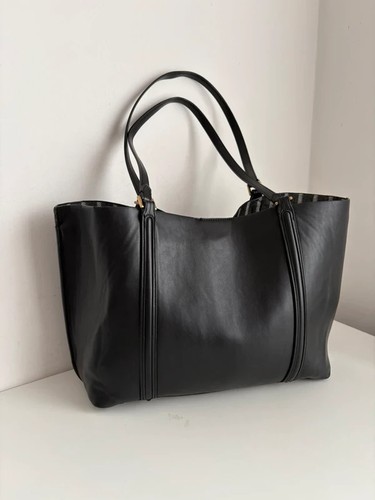 Large zara black tote - zara,