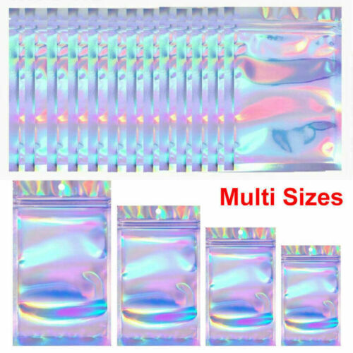 100pcs clear zip seal mylar - zip,
