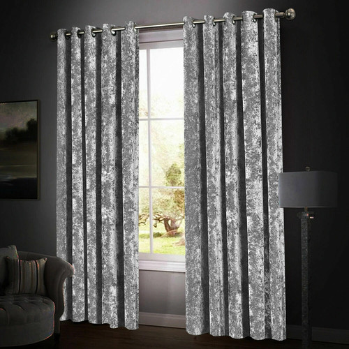 Thick blackout crushed velvet - blackout,