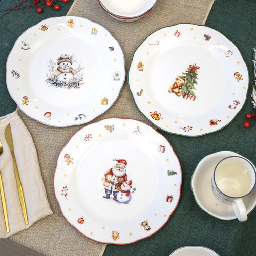 Set scalloped christmas - set,