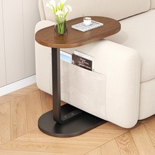 Small C-Shaped Sofa End Table Table Coffee Laptop Living Room Bedroom NEW