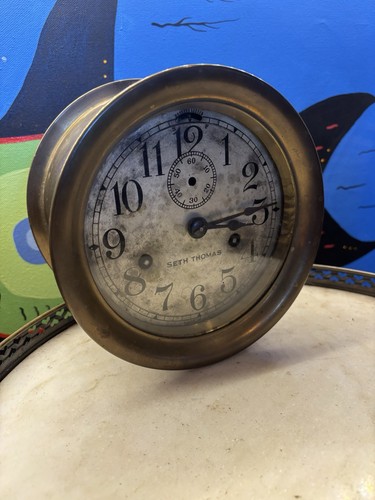 Seth thomas wwii ships clock - ships,