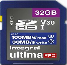 32GB SD Card U3 Memory For