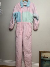 Vintage 80s Ski Suit Pastel
