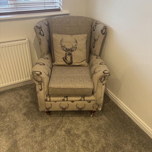 Animal print chair antler stag - antler,