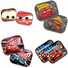 2 x Disney Pixar Cars Car Sun Shade UV Baby Children Kids Window Visor