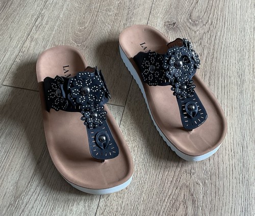 Ladies toe post sandals - ladies, size