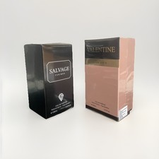 2x100ml Salvage Valentine Eau de Parfum Spray Men's Fragrance for Him Gift Set