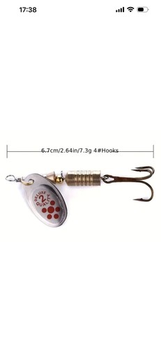 Silver colour mepps fishing - silver,