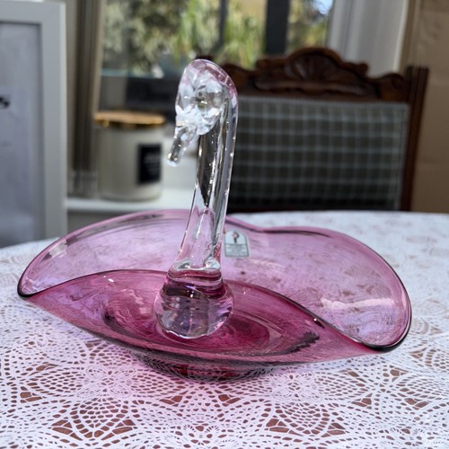 Vtg pilgrim glass - glass, cranberry