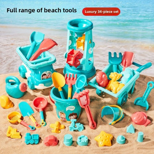 34pc kid sandcastle - sandcastle, building