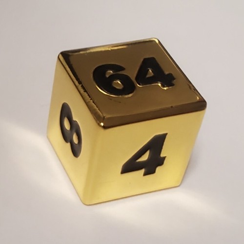 Metal backgammon doubling - doubling, cube