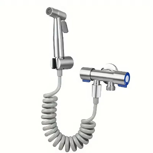 Handheld steel shattaf toilet - steel,