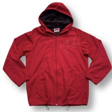 Marlboro Red Full Zip Hooded Nylon Sports Jacket. Medium. Michael Schumacher.