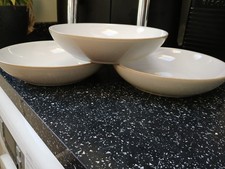 DENBY LINEN CREAM PASTA BOWLS