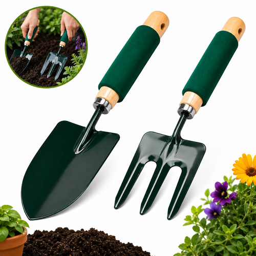 2pc garden hand trowel fork - 2pc,