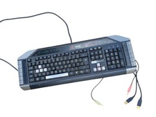 Saitek Eclipse Gaming Keyboard KU-0728 Backlit USB Wired Multimedia PC Keyboard 