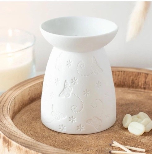 White elegant ceramic oil - white,