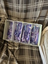 Galway crystal goblets x 4