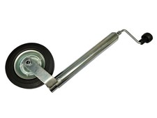 Heavy Duty Jockey Wheel 48MM (150KG Metal Rim Wind Up Handle Caravan Trailer)