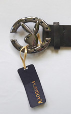 Playboy belt with rhinestones vintage size S