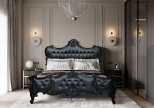 Super King size Chatelet® Gothic Black French designer chesterfield baroque bed