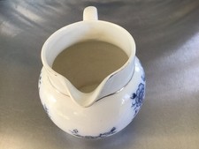 Antique Johnson Burslem Britannia Pottery Blue&White Milk Jug. Reg No 202332