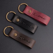 Lexus Leather Keyring Crazy Horse High Quality Leather Keychain