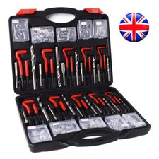 261Pcs HSS Thread Repair Kit Drill Helicoil Metric Set Heli Coil Tap Insert Case