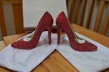 Kandee Galaxy Red Rhinestone Pointed Toe High Heel Courts EU36 UK3 