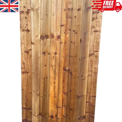 Featheredge wooden garden gate - wooden,